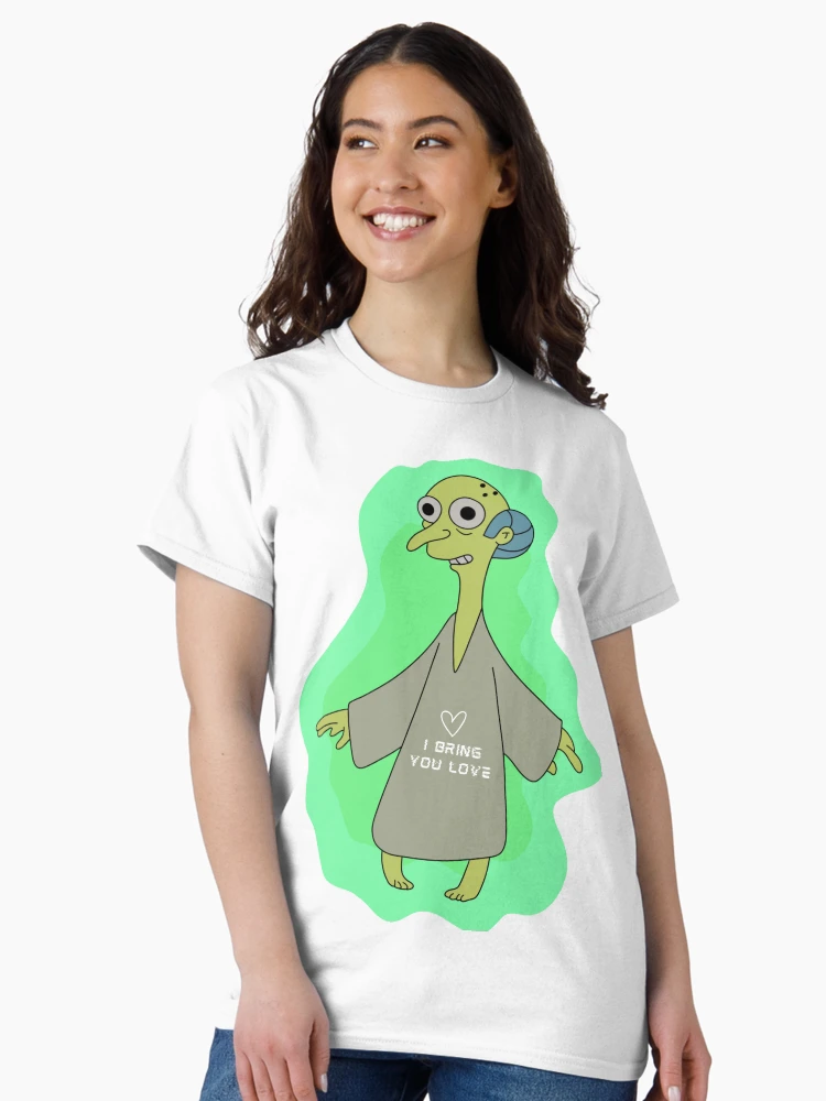 Imagen 3 de 7, Camiseta clásica con la obra Te traigo amor, diseñada y vendida por ThoseSimpsonsMoments.