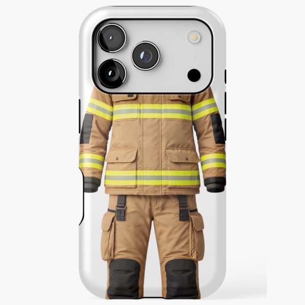 Item preview, Funda para teléfono novedosa inspirada en el estilo del uniforme de bombero designed and sold by ArcanePrintsxo.