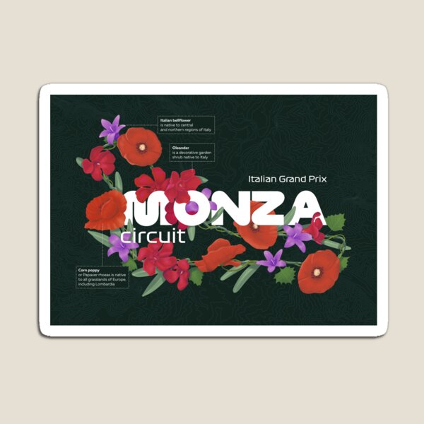 Aperçu de l'œuvre Circuit de Monza (en fleurs !) créée et vendue par paint//impose.