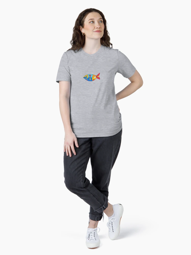 Thumbnail 4 von 7, Essential T-Shirt, Ichthys – Christliches Fischsymbol designt und verkauft von MonkeyMonkeyUSA.