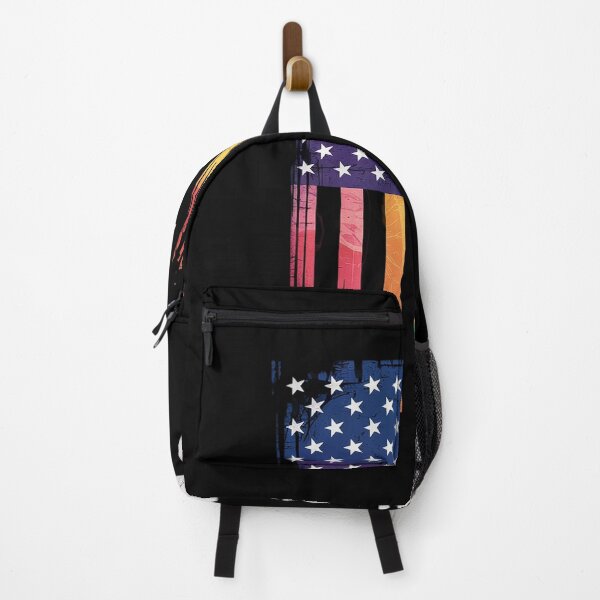 Item preview, Anti Trump United States Distressed Rainbow w US Flag designed and sold by FadeOfThrone.