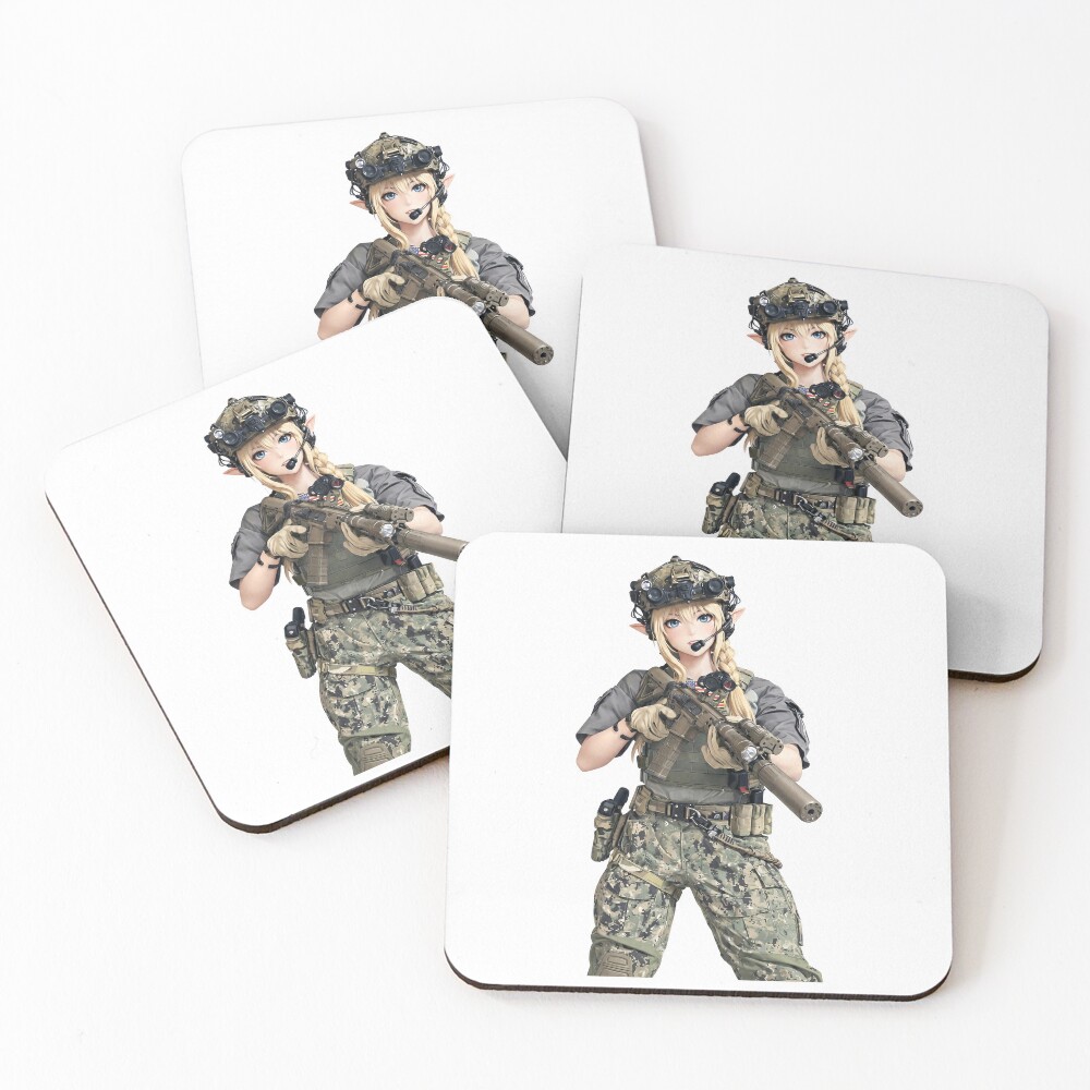 Item preview, Coasters (Set of 4) designed and sold by RAWLIFEGRAPHIC.