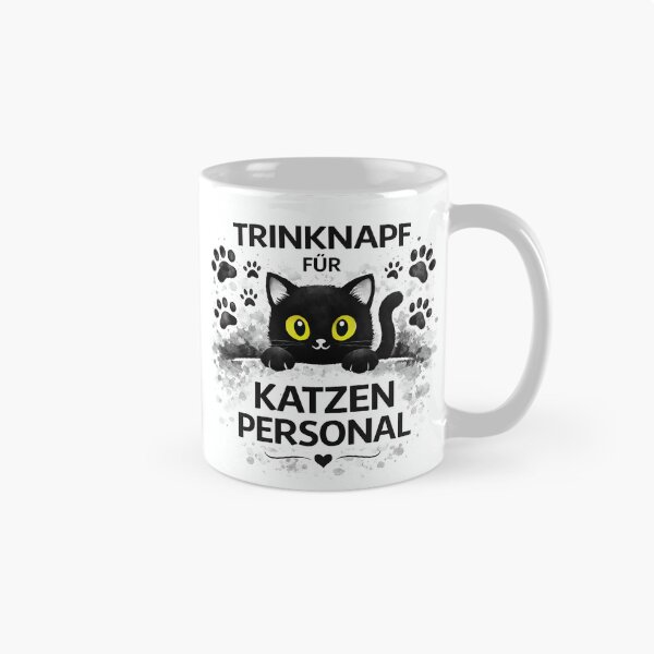 Artikelvorschau, „Trinknapf für Katzenpersonal“ Katzenbecher entworfen und verkauft von lvlupthreads.
