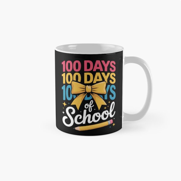 Artikelvorschau, 100 Tage Schule – Buntstift mit Schleife entworfen und verkauft von joedavila.