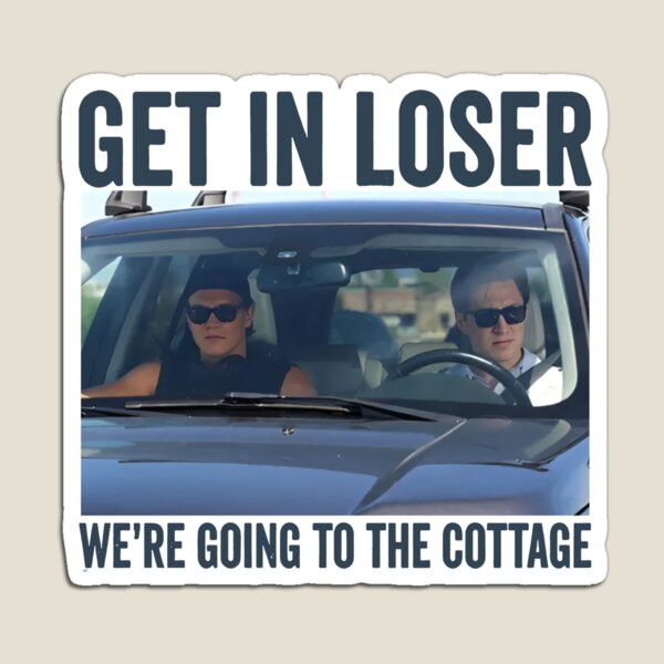Item preview, Get In Loser We're Going To The Cottage, I'm Coming to the Cottage, Ilya Rozanov and Shane Hollander, Heated Rivalry The Cottage, Ilya and Shane Hockey Romance - Heated Rivalry designed and sold by rexedmee8.