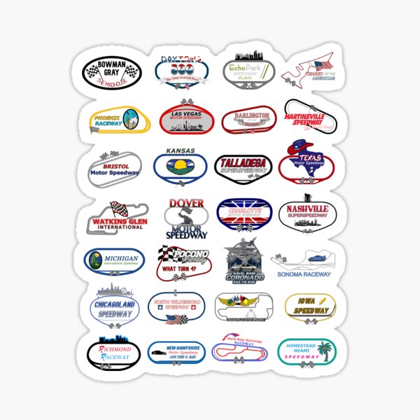 Item preview, Circuito de la pista del calendario de la NASCAR Cup Series 2026 (frente en una camiseta) designed and sold by TracksideTeesShop.