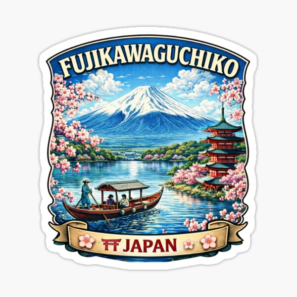 Artikelvorschau, Fujikawaguchiko, Japan - Berg Fuji entworfen und verkauft von Myra365Art.