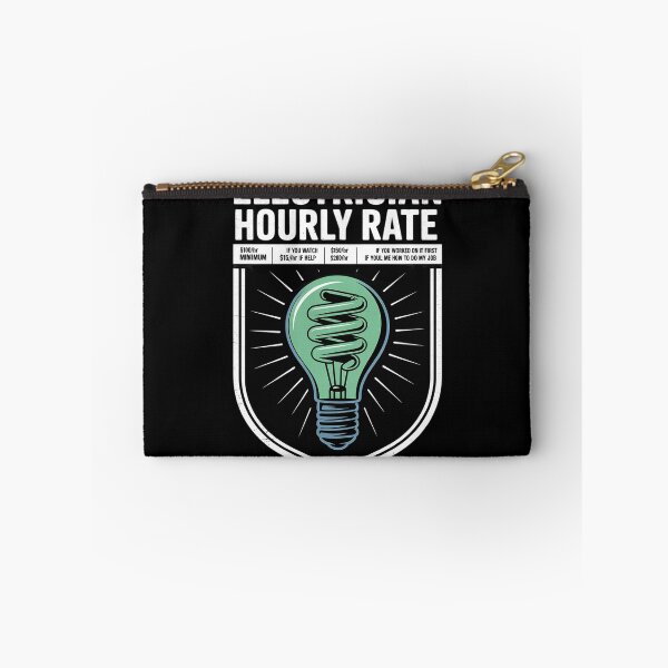 Item preview, Electrician Hourly Rate Electricity Electrical Worker designed and sold by AquaKiev.