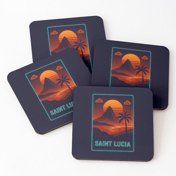 Item preview, Saint Lucia Neon Travel designed and sold by Thistle-TShop.