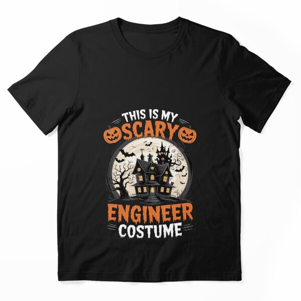 Aperçu de l'œuvre Voici mon costume d'ingénieur effrayant pour Halloween avec une citrouille créée et vendue par FadeOfThrone.