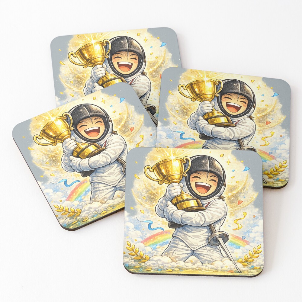 Item preview, Coasters (Set of 4) designed and sold by ChillCharmStudio.