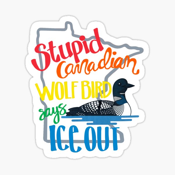 Aperçu de l'œuvre Un stupide loup canadien dit que la glace est tombée. créée et vendue par Joannahowrites.