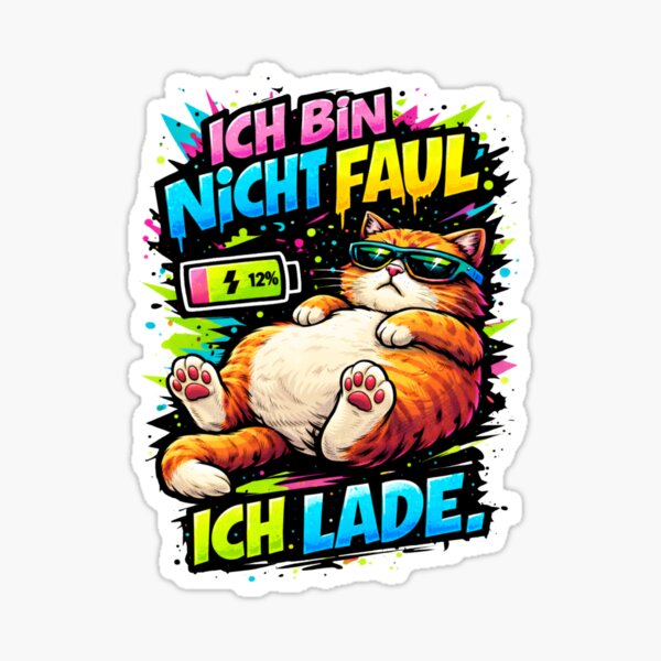 Artikelvorschau, Ich bin nicht faul. Ich lade.Lustige Katze. Lustiges Geschenk. entworfen und verkauft von FrenchieFever.
