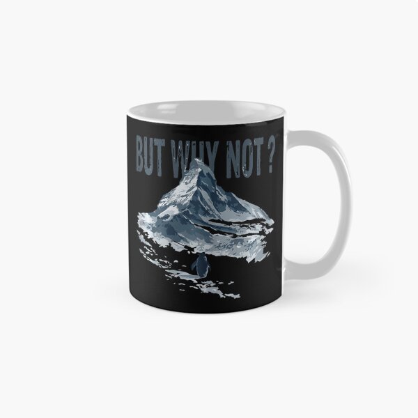 Item preview, But Why Not Mountains Nihilist Penguin Trendy Meme designed and sold by redderkunziee.