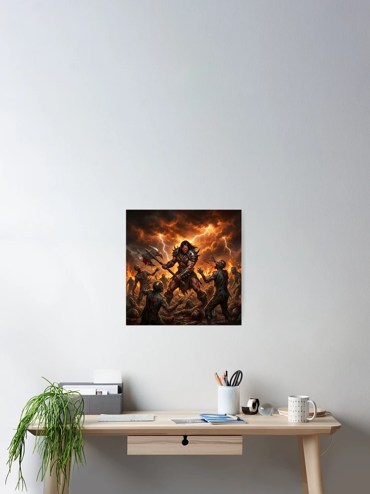Thumbnail 2 of 3, Poster, BARBARIAN 1 designed and sold by HappyBoiShean.