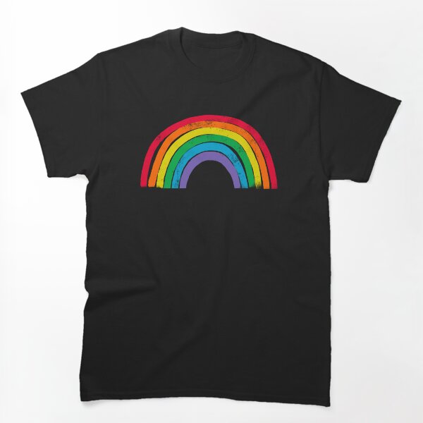 Aperçu de l'œuvre Arc-en-ciel sur fond noir créée et vendue par OneThreeSix.