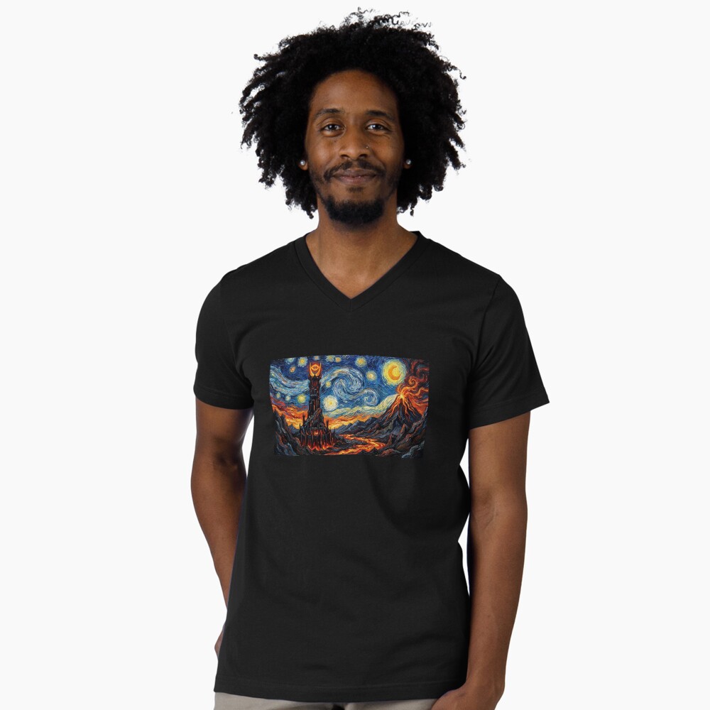 Aperçu de l'œuvre T-shirt col V créée et vendue par VanGeek90.