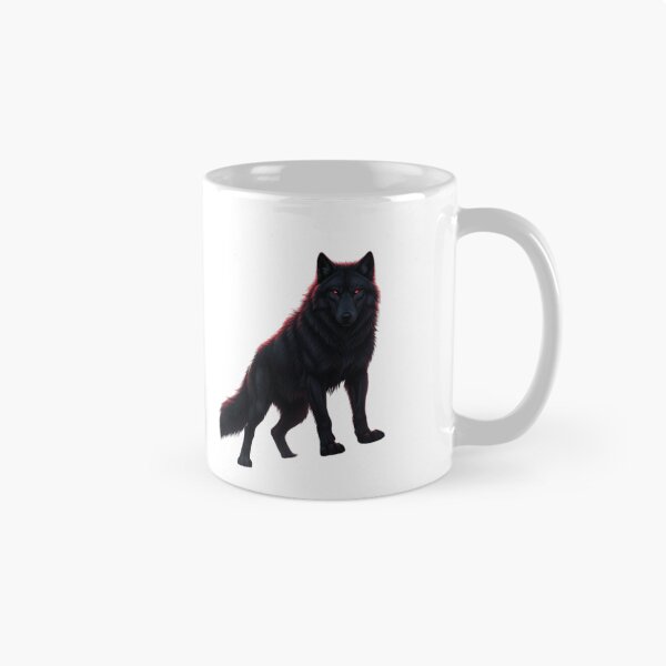 Item preview, Dark Fantasy Alpha Wolf Under Blood Moon – Gothic Wildlife Art designed and sold by NeoTeeFusion.