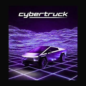Artwork thumbnail, cybertruck artwork by TEEJAMBOREE