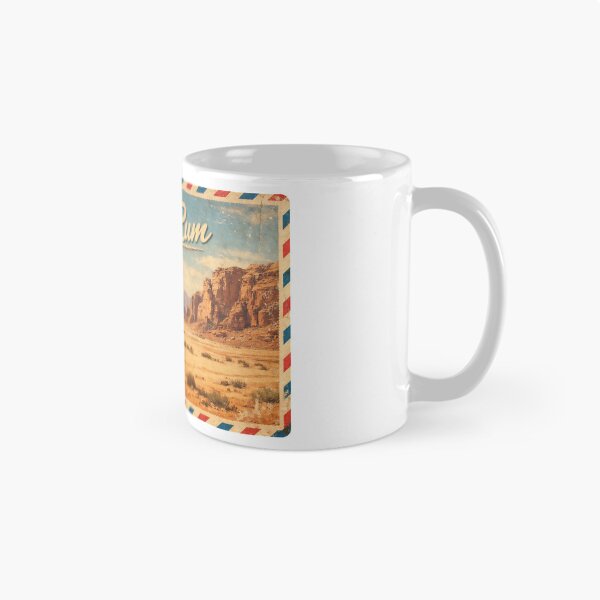 Artikelvorschau, Grüße aus Wadi Rum – Retro-Wüstenpostkarte entworfen und verkauft von Klysztof.