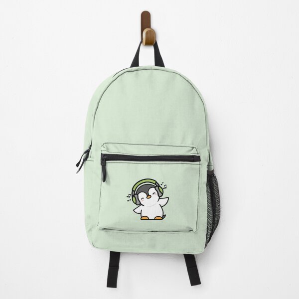 Item preview, Penguin Listening to Music - GREEN designed and sold by missnisa.