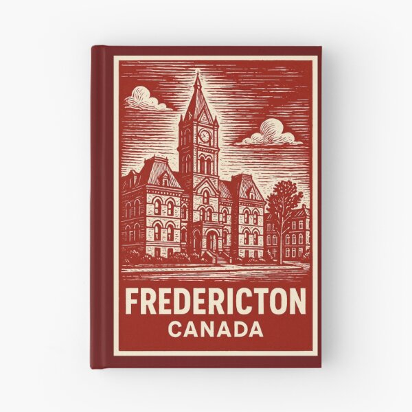 Item preview, Fredericton Canada Linocut Style  designed and sold by Thistle-TShop.