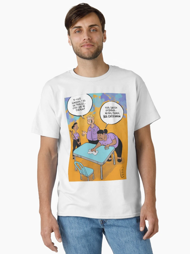 Imagen 2 de 7, Camiseta clásica con la obra Inmigrantes expulsados, diseñada y vendida por Chaveztoon Store.