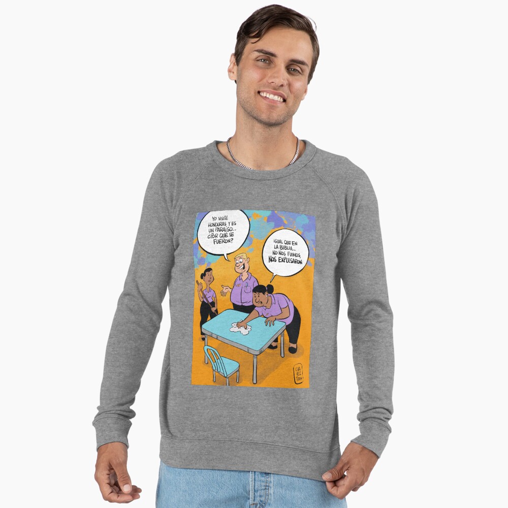 Vista previa del artículo con la obra «Sudadera ligera», diseñado y vendido por Chaveztoon Store.