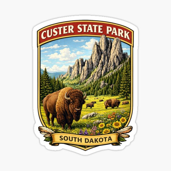 Item preview, Parque estatal Custer - Dakota del Sur designed and sold by Myra365Art.