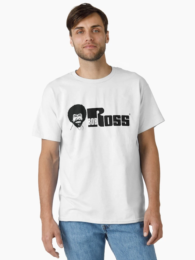 Thumbnail 2 von 7, Classic T-Shirt, Bob Ross Retro-Logo designt und verkauft von Bob Ross Official Merch Shop.
