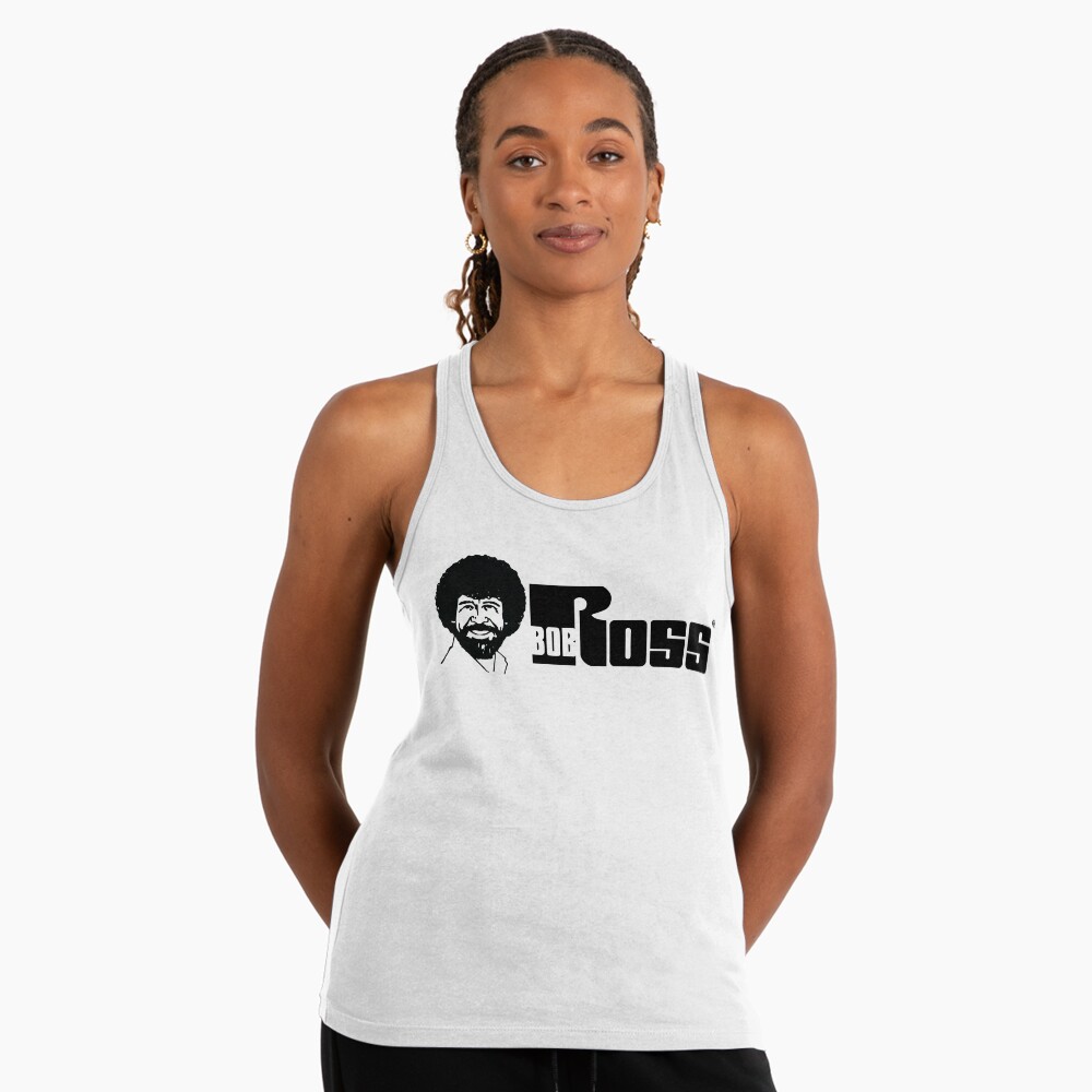 Artikel-Vorschau von Racerback Tank Top, designt und verkauft von Bob Ross Official Merch Shop.