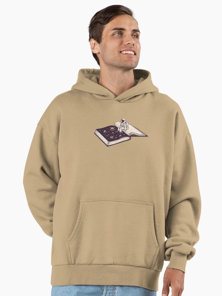 Aperçu 2 sur 6. Sweat à capuche oversize premium avec l'œuvre Source de connaissances créée et vendue par buko.