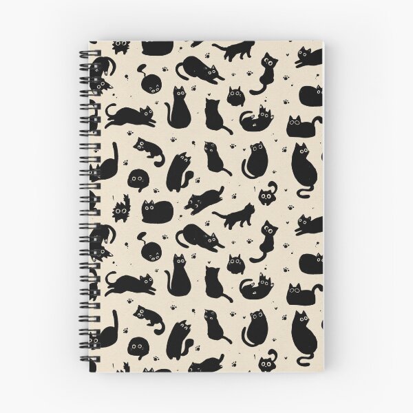 Aperçu de l'œuvre Chats Noirs Derp - Motif Énergie de Chat de Gouttière tapis de souris créée et vendue par CharmedVille.