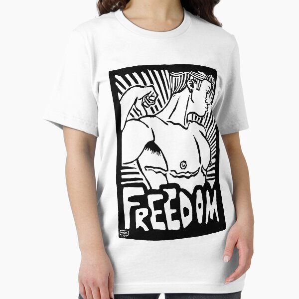 Artikelvorschau, Transmensch Linolschnitt "Freedom" black entworfen und verkauft von LisaLaquaArt.