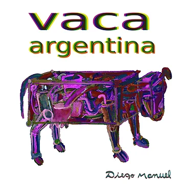 Imagen de la obra vaca argentina de Diego Manuel Rodriguez