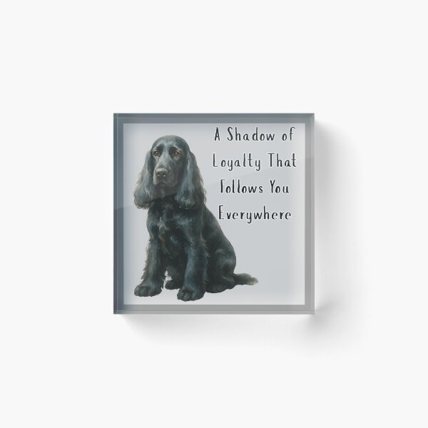 Aperçu de l'œuvre Cocker spaniel noir Loyal créée et vendue par MoonMonkeyNbear.