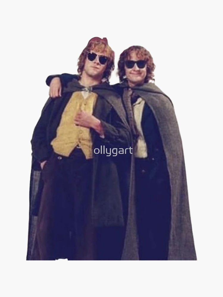Aperçu 3 sur 3. Sticker avec l'œuvre Joyeux et pippin créée et vendue par ollygart.