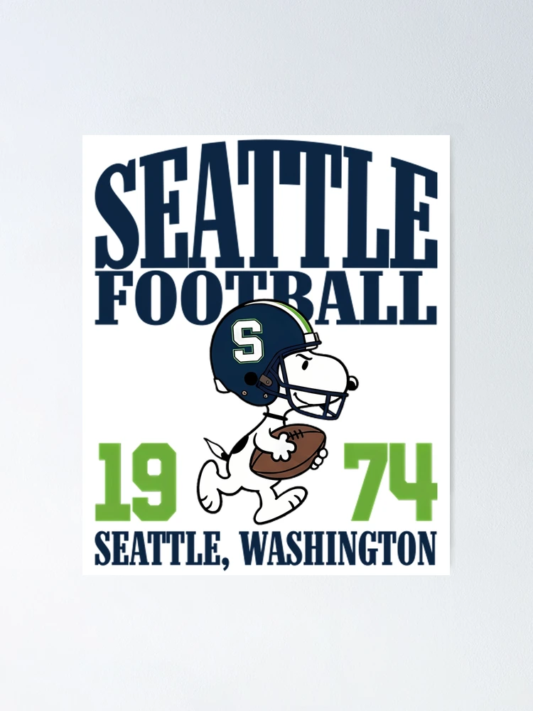 Thumbnail 1 von 3, Poster, Seattle Seahawks Football Snoopy Parodie designt und verkauft von GeeksArts.