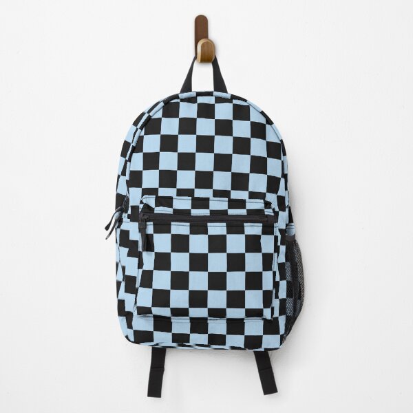 Item preview, Black And Ice Blue Checkered Pattern designed and sold by pattern-archive.