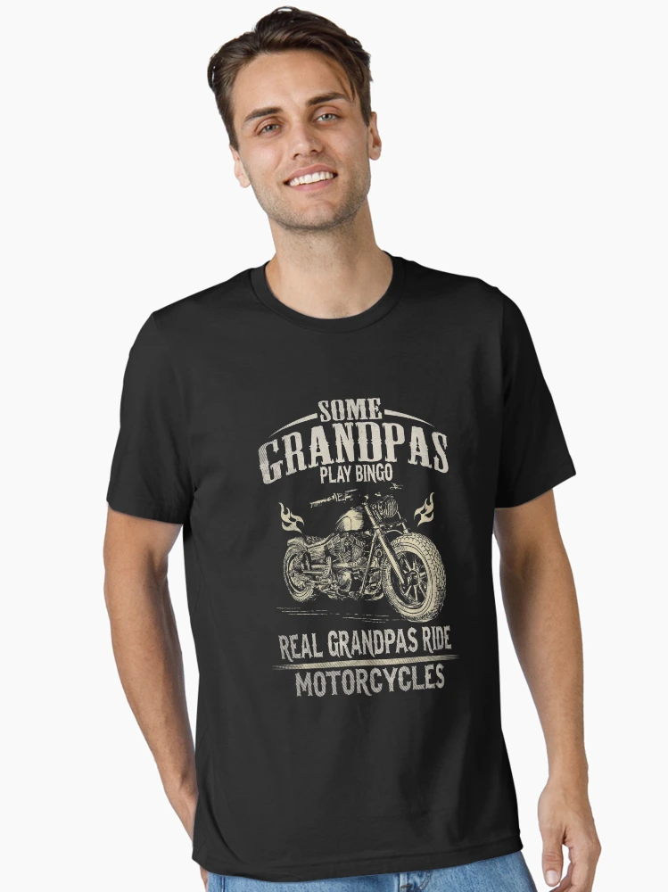 Thumbnail 2 von 7, Essential T-Shirt, Echtes Opa fährt Motorradhemd designt und verkauft von Daily Grind 19.