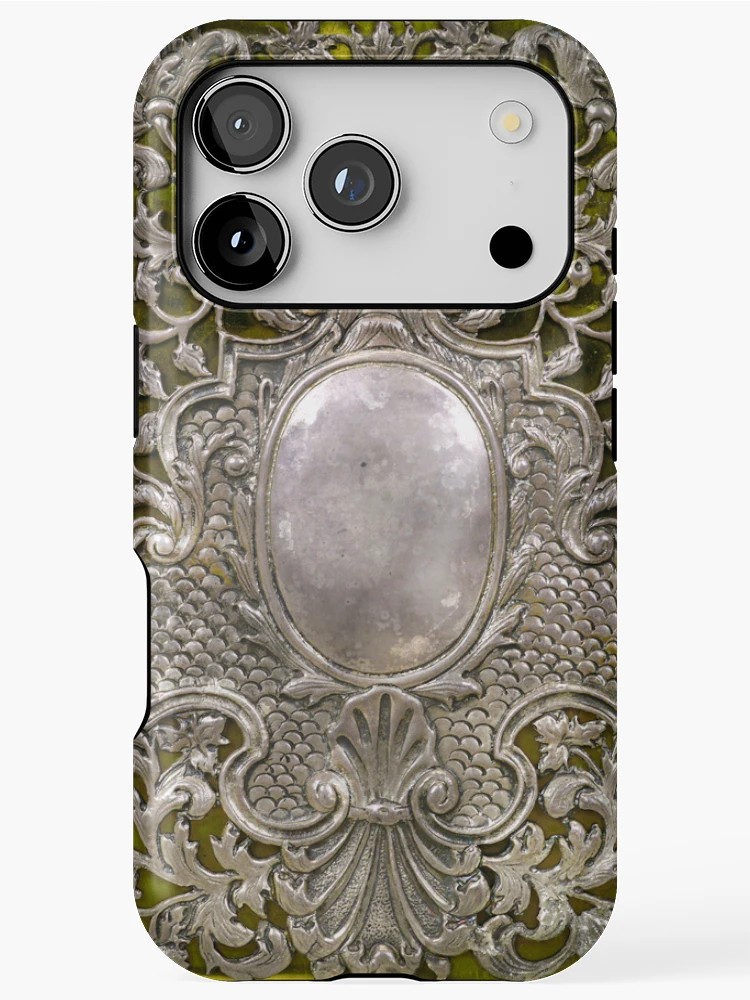 Imagen 1 de 4, Funda de iPhone con la obra Cubierta de libro antiguo de plata y terciopelo, Países Bajos c1705, diseñada y vendida por Classical Weasel.
