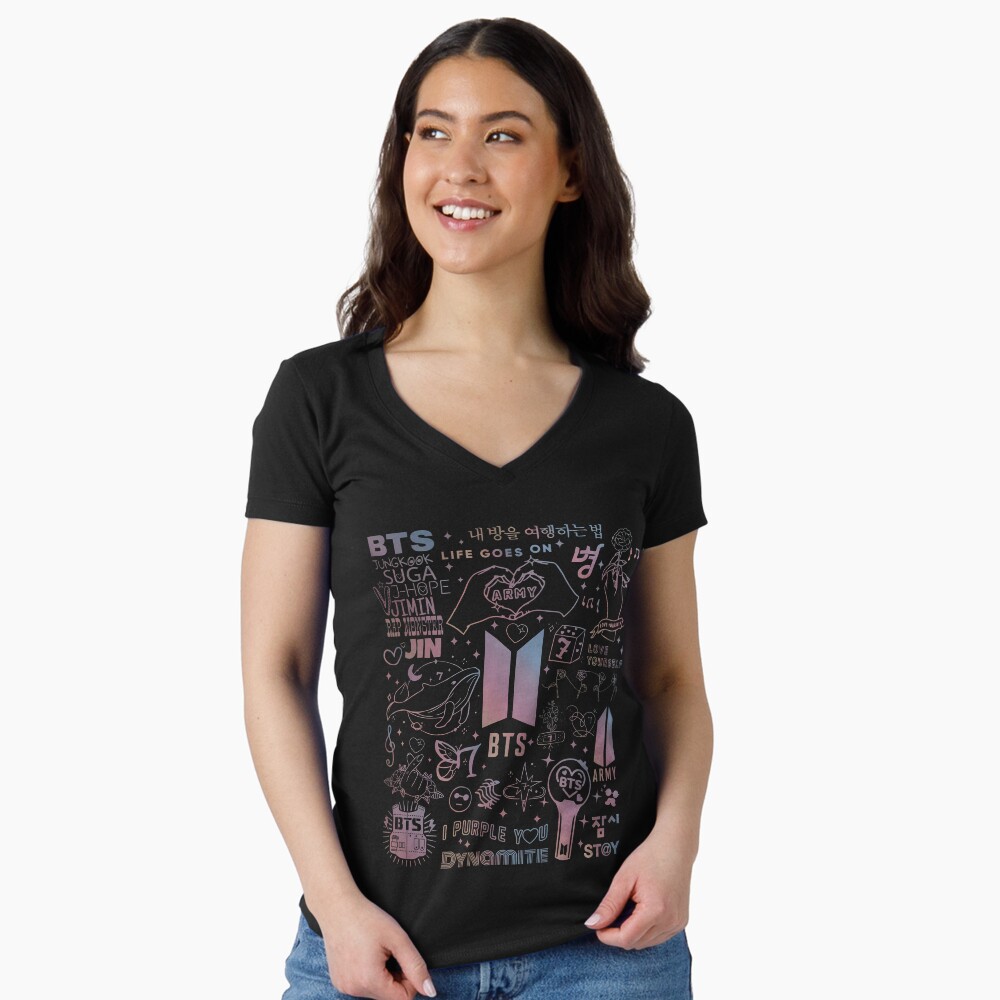 Vista previa del artículo con la obra «Camiseta entallada de cuello en V», diseñado y vendido por EricCotanori.