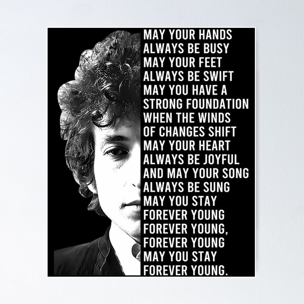 Item preview, Bob Dylan Por siempre joven Letra designed and sold by oussama-88.