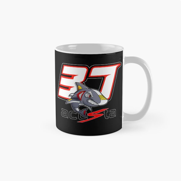 Aperçu de l'œuvre Pedro Acosta #37 Logo 3D Requin Rouge KTM MotoGP Tiburon Noir créée et vendue par Fan Art Station .