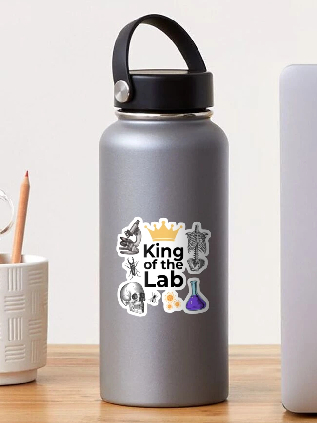 Thumbnail 1 of 3, Sticker, King of the Lab designed and sold by WildflowerFox.