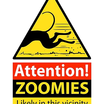 Vorschaubild zum Design Zoomies Warnschild von RichSkipworth