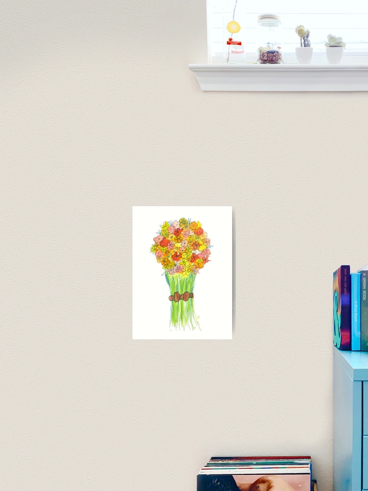 Thumbnail 2 of 3, Art Print, Spring Bouquet designed and sold by nickiibird.