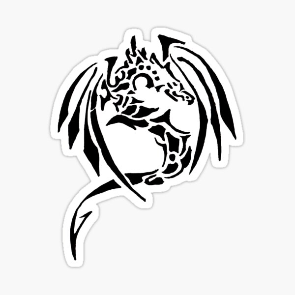Aperçu de l'œuvre Dragon style tatouage créée et vendue par Zamen.