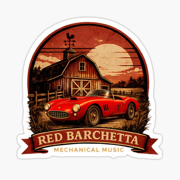 Item preview, Arte de coches clásicos con música mecánica de Red Barchetta designed and sold by DoggyMafia.
