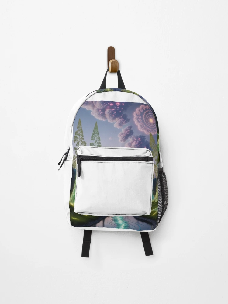 Thumbnail 1 of 3, Backpack, Rivers at night-3 designed and sold by lordiano.